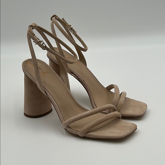 2433- Sam Edelman Tan Block Heel Sandals Size 9.5 NWT - Picture 2 of 8
